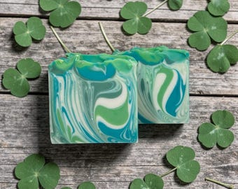 Irish Spring Scent Artisan Soap: Citrus, Rose, Pine, Cedarwood