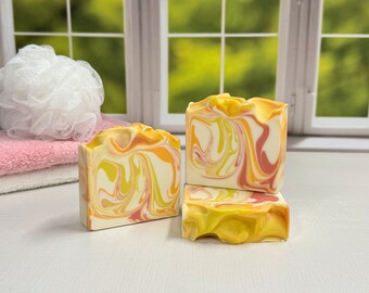 Morning Sunshine Soap / Artisan Soap / Handmade Soap / Soap / Cold Process Soap/Citrus Soap