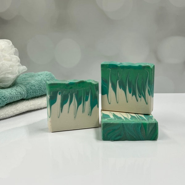 Snow Covered Pines Soap / Artisan Soap / Handmade Soap / Soap / Cold Process Soap