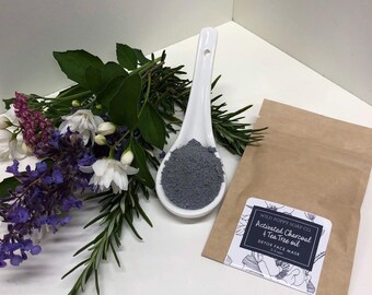 Activated Charcoal Face Mask: Tea Tree Oil Detoxifying Mask