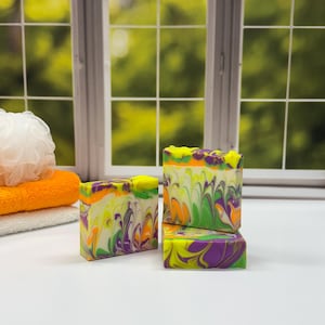 Fruit Loop Scented Artisan Soap: Handmade Creamy Lather Bar