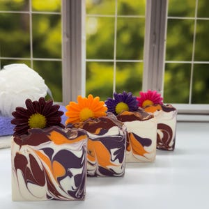 Fall Mums Soap/ Artisan Soap / Handcrafted Soap / Soap / Bar Soap