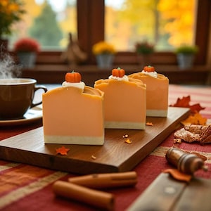 Pumpkin Pie Scented Soap with Mini Pumpkin