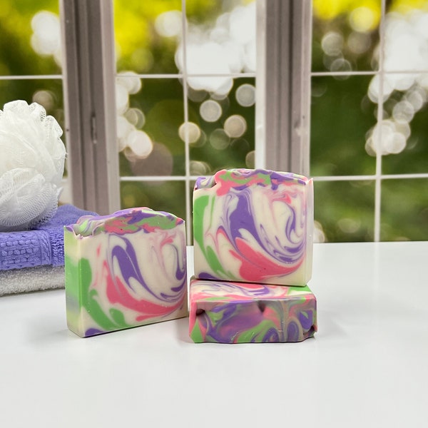 Sweet Pea Soap / Artisan Soap / Handmade Soap / Soap / Cold Process Soap