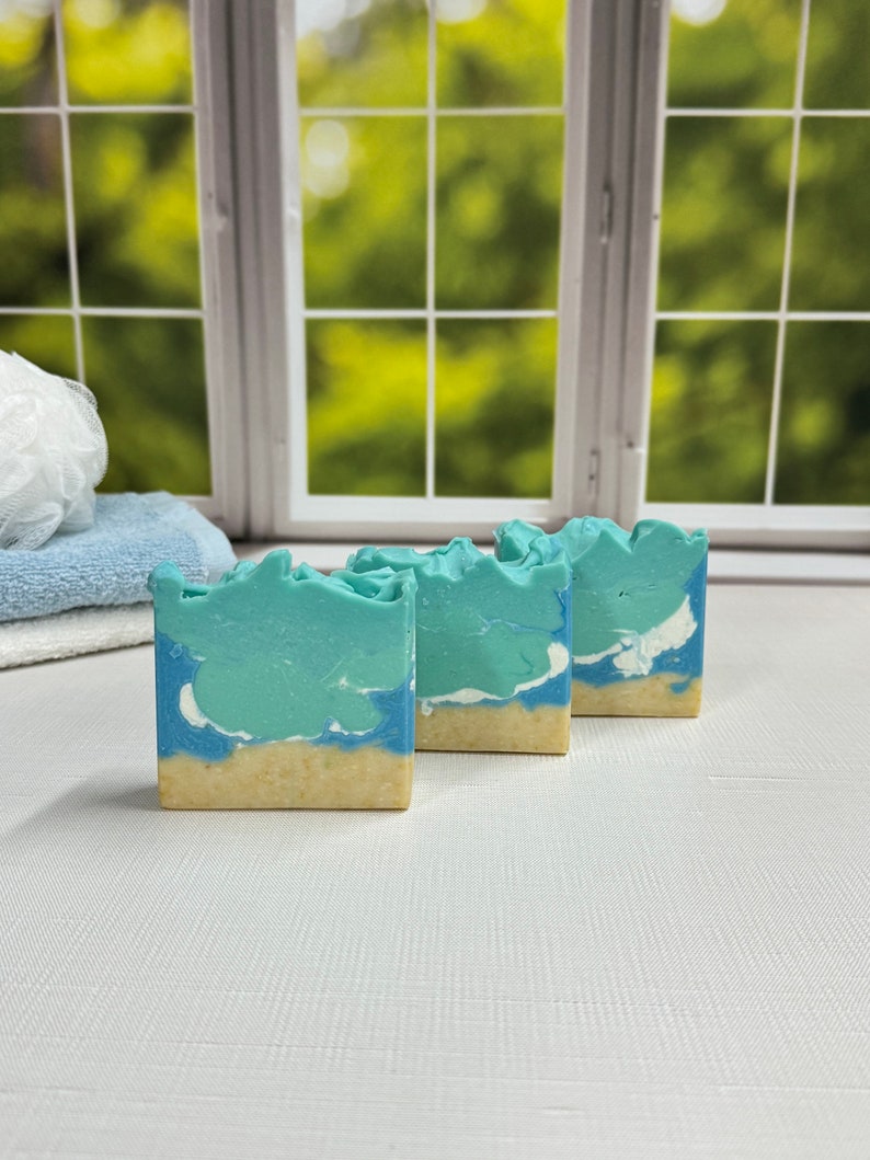 Beach Soap / Artisan Soap / Handmade Soap / Soap / Cold Process Soap image 4