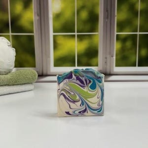 Midnight Moonflower Soap / Artisan Soap / Handmade Soap / Soap / Cold Process Soap