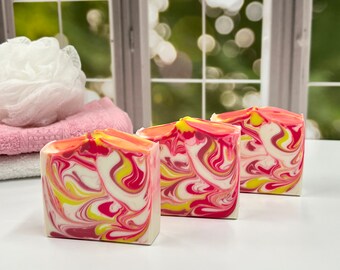 Pink Lemonade Soap/ Artisan Soap / Handmade Soap / Soap / Cold Process Soap