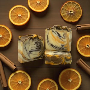 Orange Clove Handmade Soap: Artisan Cold Process Soap image 2