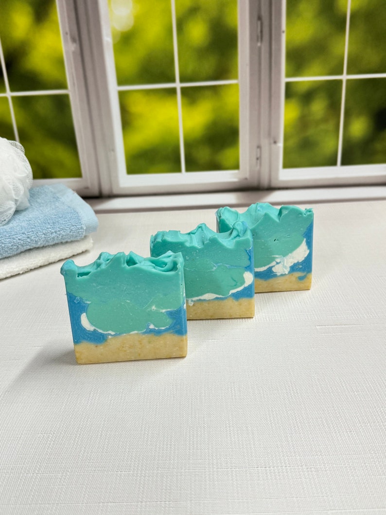 Beach Soap / Artisan Soap / Handmade Soap / Soap / Cold Process Soap image 2