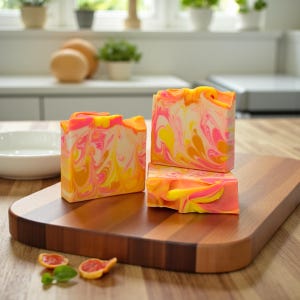 Citrus Burst Artisan Soap: Handmade Moisturizing Bar Soap