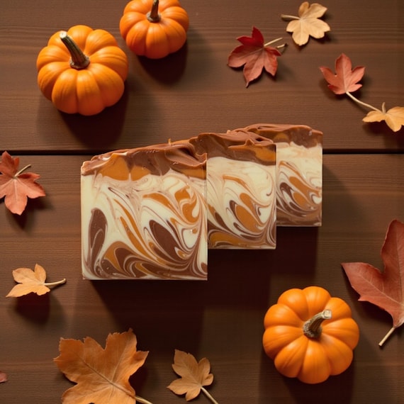 Vanilla Pumpkin Marshmallow Soap: Handmade Artisan Cold Process Soap