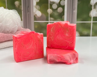 Pink Grapefruit Soap/ Artisan Soap / Handmade Soap / Soap / Cold Process Soap