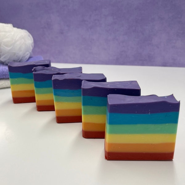 Rainbow Connection Soap / Artisan Soap / Handmade Soap / Soap / Cold Process Soap