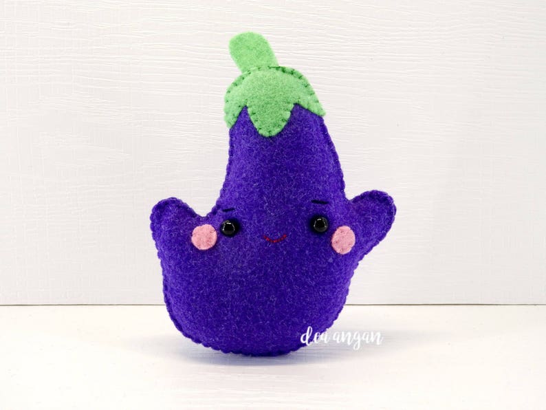 PDF Pattern: Kawaii Felt Vegetables Set. Play Food. Felt Food. Plushies Kawaii. Plushies Pattern. Felt Patterns Instant Download. image 7