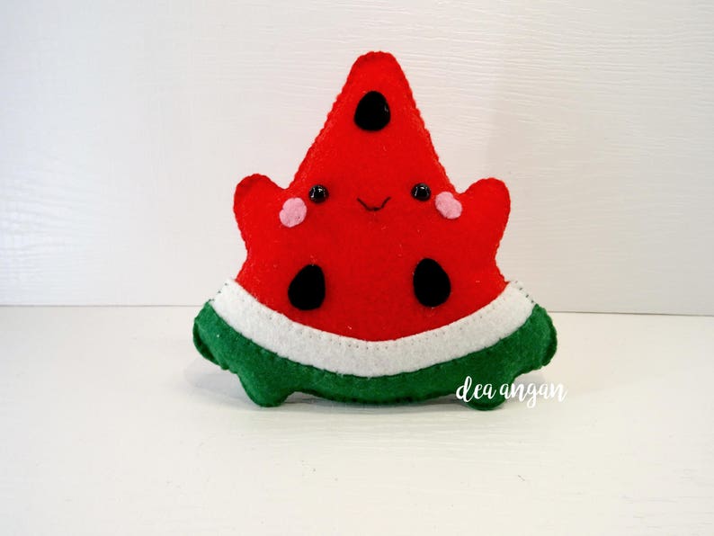 PDF Pattern Kawaii Felt Strawberry and Watermelon. Felt Food. Etsy