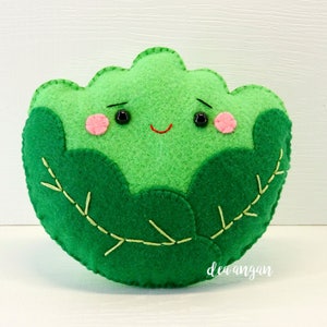 PDF Pattern: Kawaii Felt Vegetables Set. Play Food. Felt Food. Plushies Kawaii. Plushies Pattern. Felt Patterns Instant Download. image 5