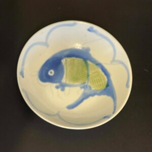 Blue and White Bowl Asian Hand Painted