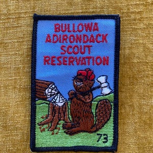 Vintage Scouts Embroidered Patches From 1970s Bullova Scout Reservation