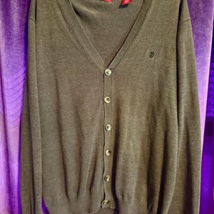 Vintage Izod Cardigan Brown Sweater