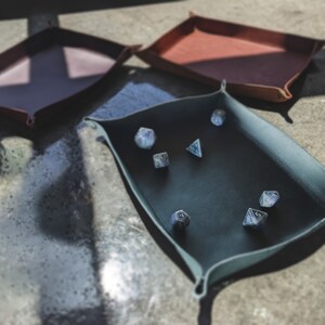 Mythic Leather 8x10 Dice Tray | Full-Grain Premium Leather