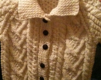 Handmade Baby Aran Sweater