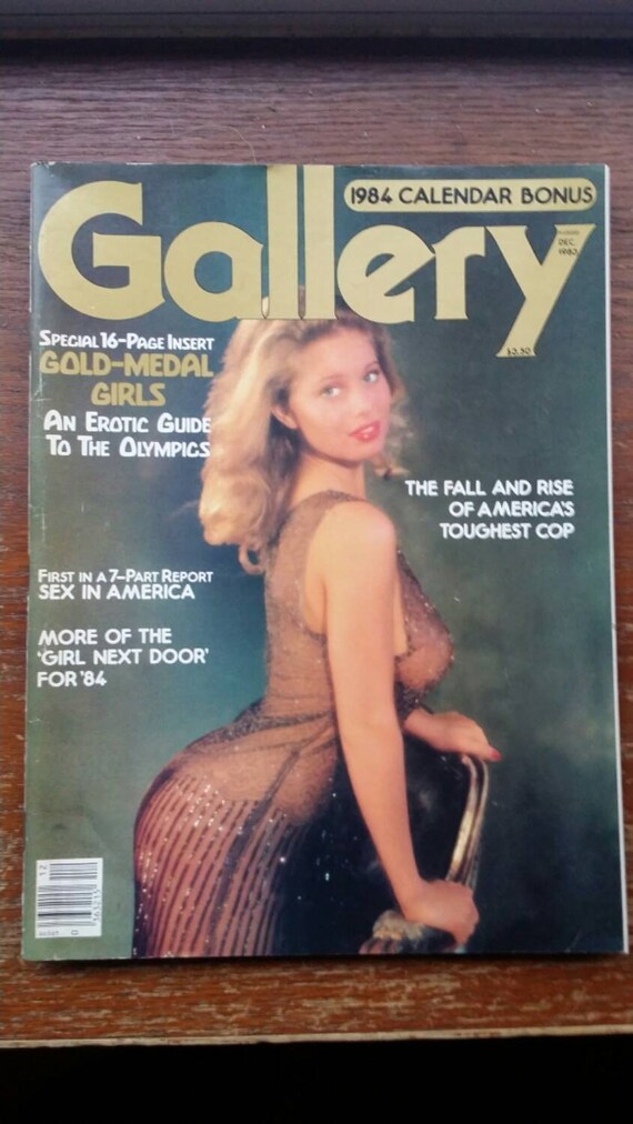 Items Similar To Gallery Magazine December 1983 With 1984 Calendar