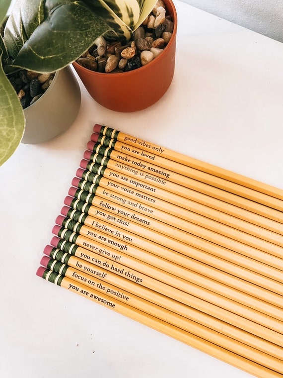 Diyfixlcd 15 Pieces Inspirational Pencils Personalized...