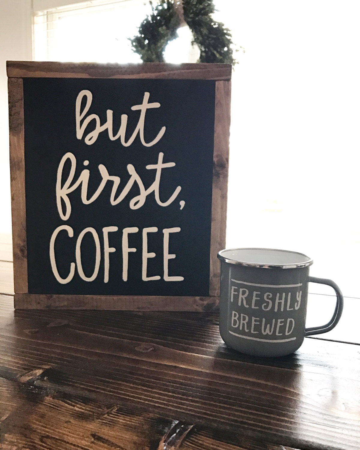 But first coffee kitchen decor coffee sign coffee sign Etsy