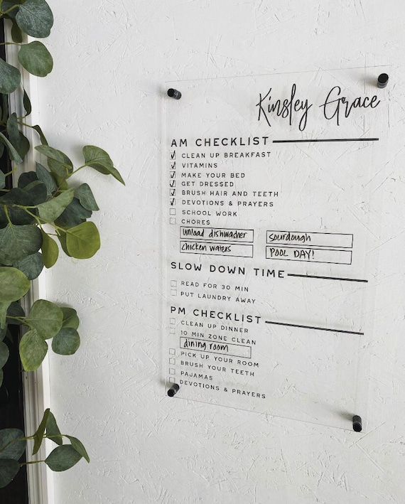 Kids responsibility chart - kids chore chart - customizable chore chart