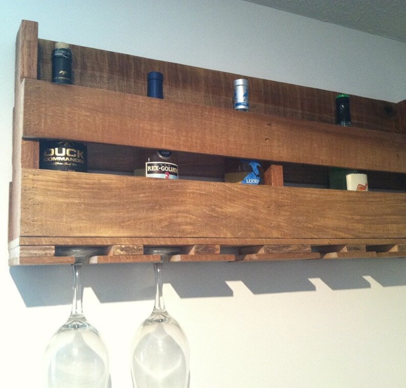 Wine Rack Wine Glass Holder Rustic Wine Rack Pallet Wine Etsy