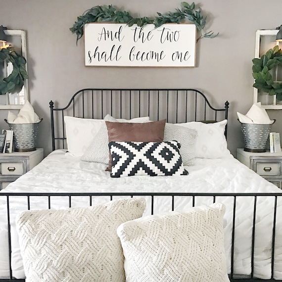 And the two shall become one - wood sign