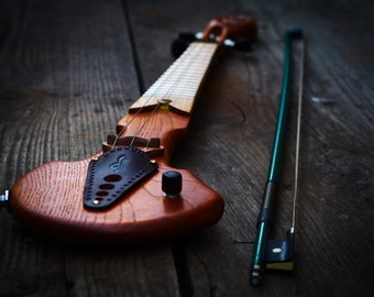 Violín trasteado/viola/violín. Viola eléctrica de 3 cuerdas.