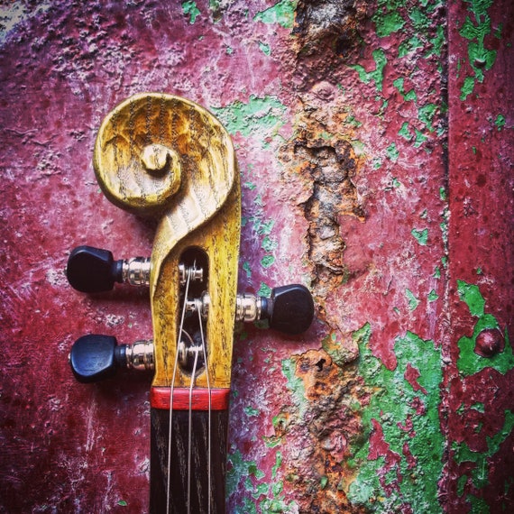 Viola eléctrica de 3 cuerdas/violín artesanal de guitarras | Etsy México