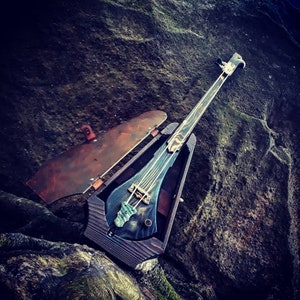 Morin Khuur. Mongolian horse fiddle. 2 string electric cello.