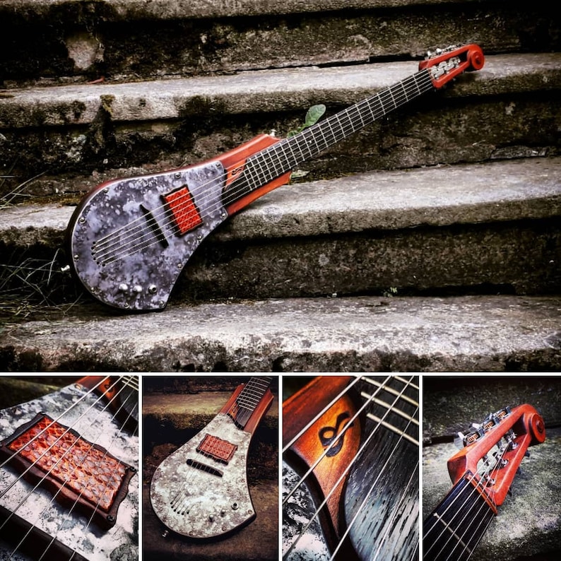 Custom electric guitar. Luthier guitar. Etsy