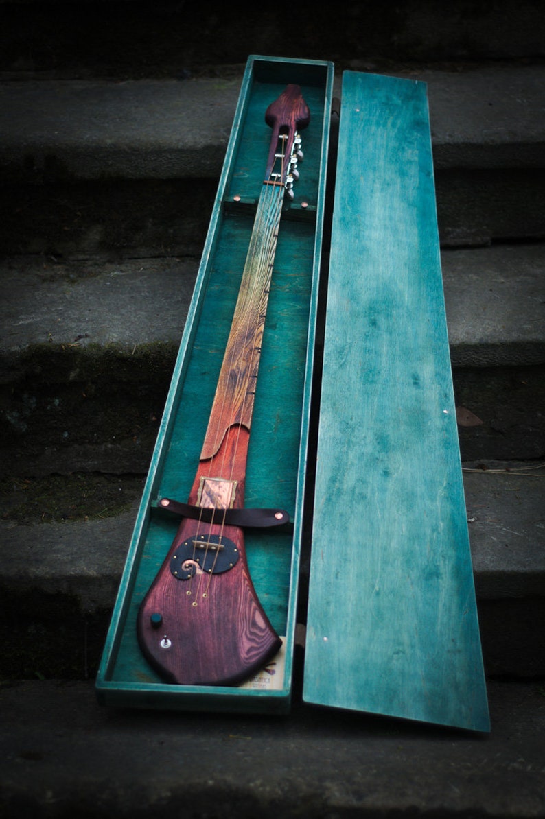 Electric 3string diddley bow. Fretless guitar by DaShtick Etsy