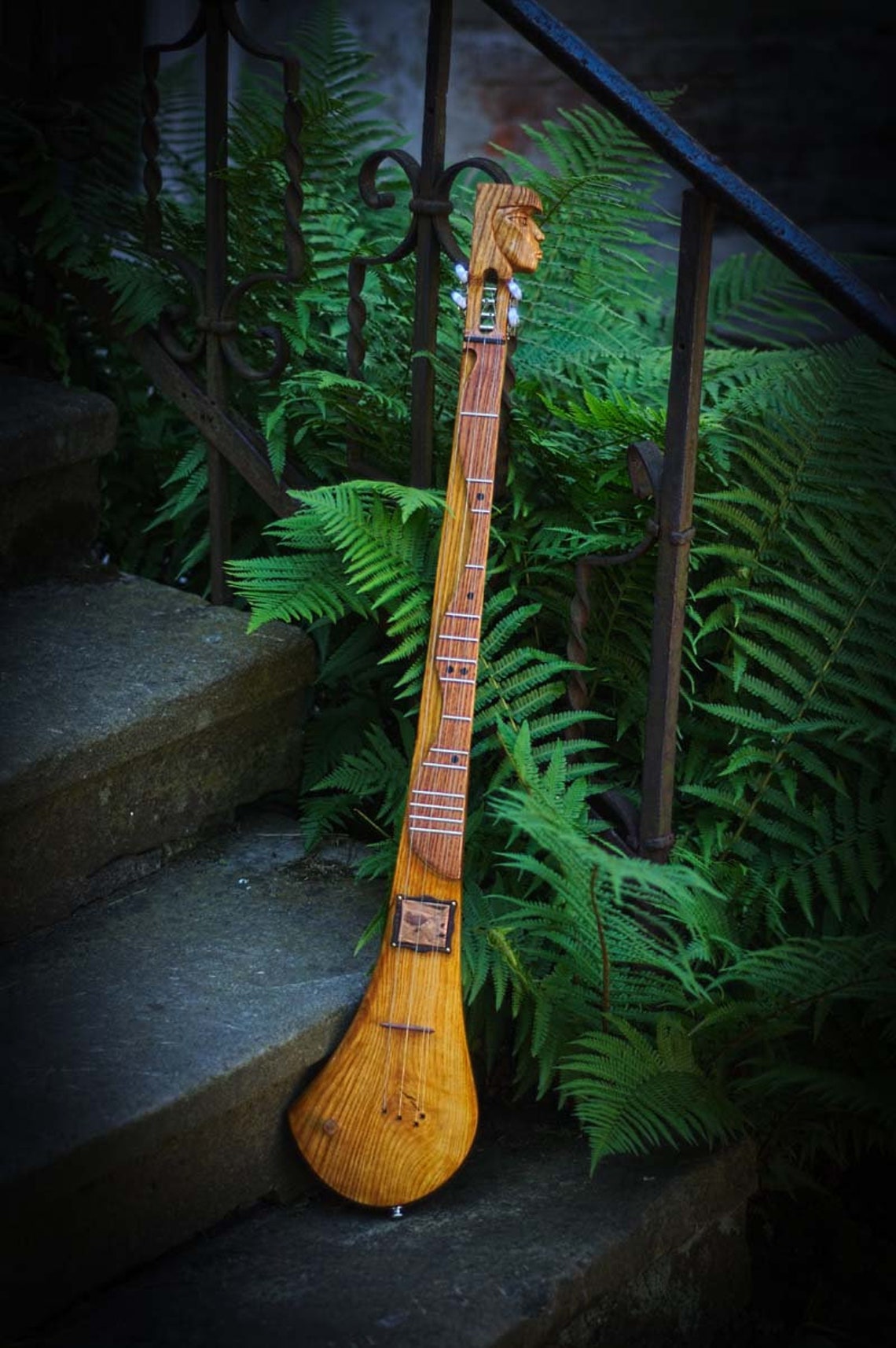 Electric Dulcimer. Solid Body Mountain Dulcimer. 4 Strings. Etsy UK