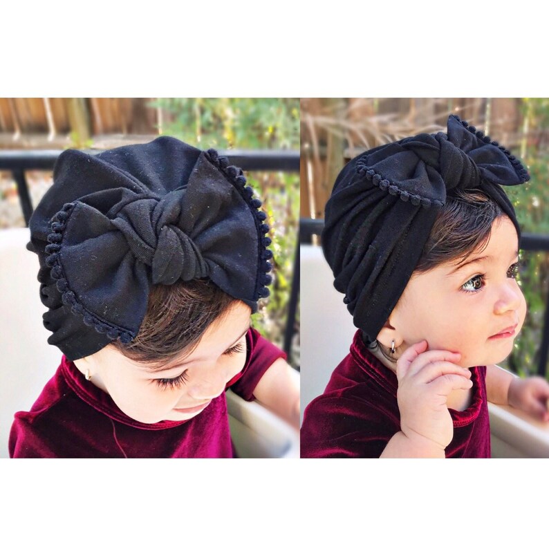 baby girl black hat