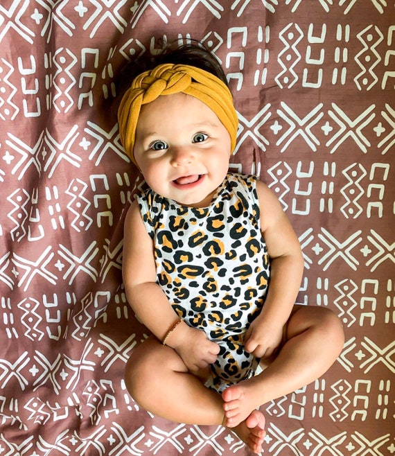mustard baby headband