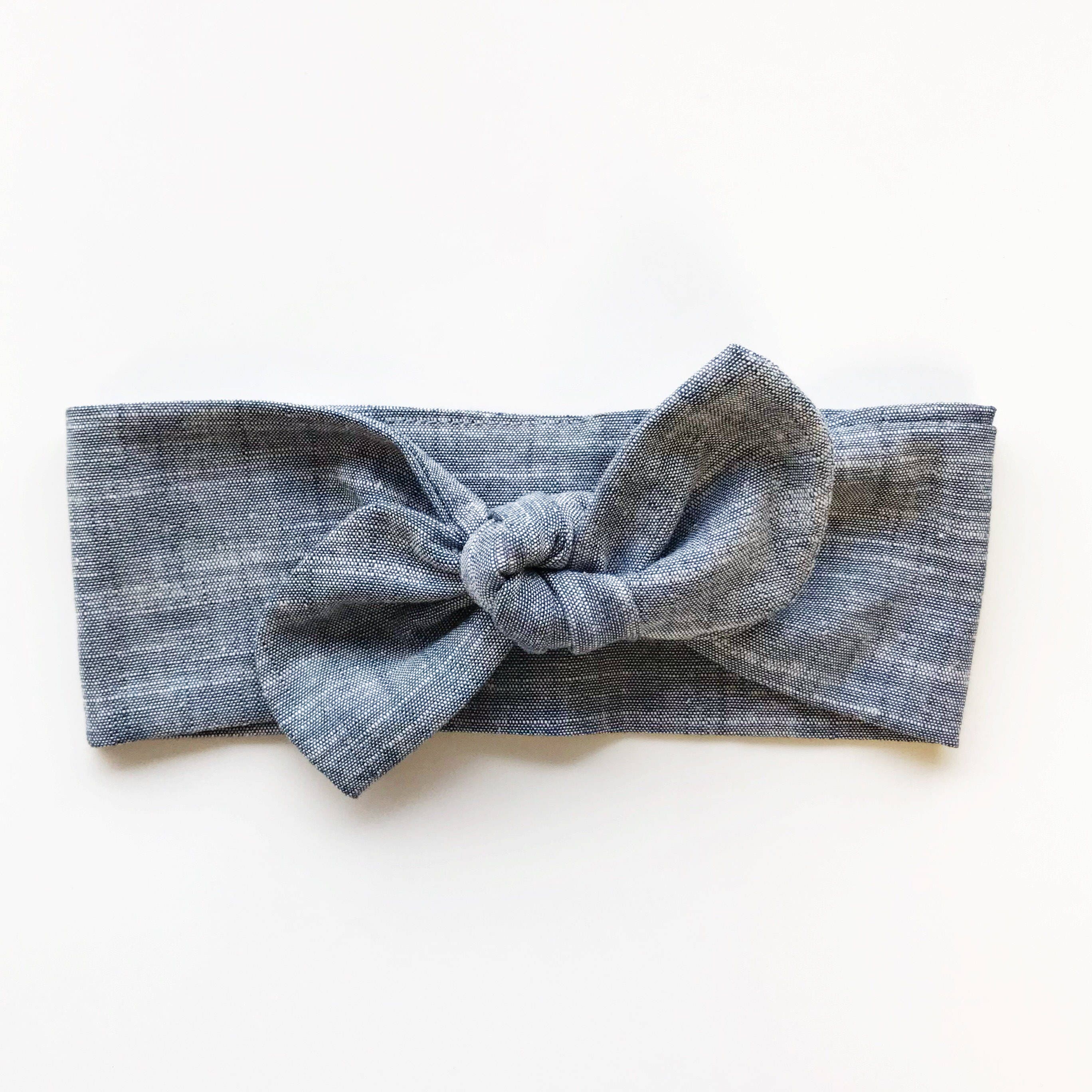 denim headband for baby