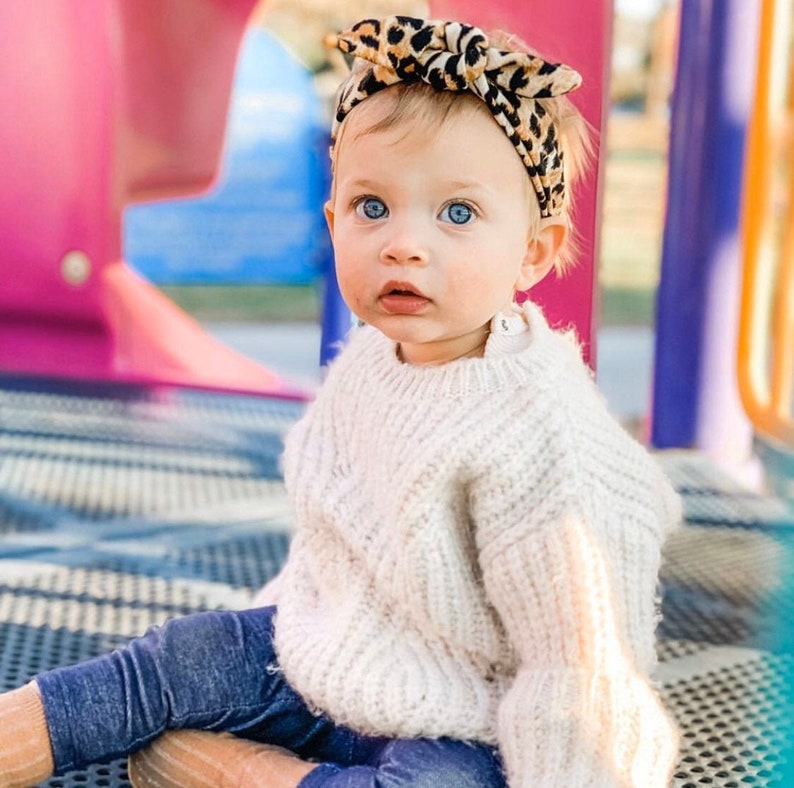 Cheetah Textured: Flat Bow Headband image 6