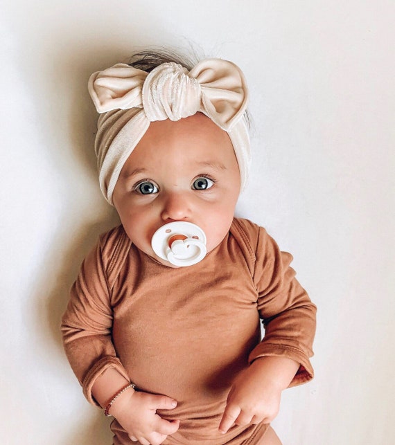 velvet baby headband