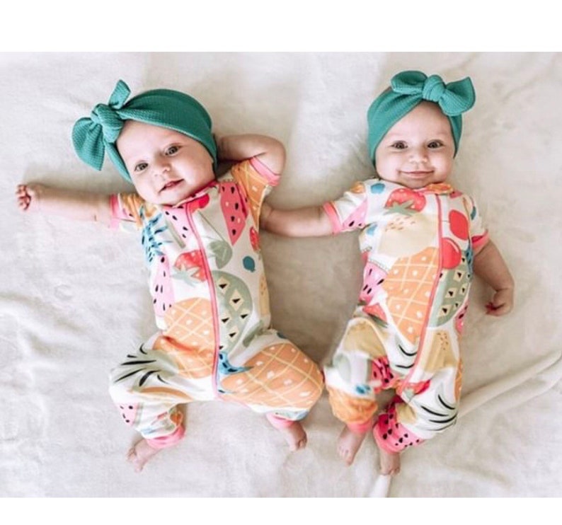 top knot headband floral textured baby headband Jade Textured
