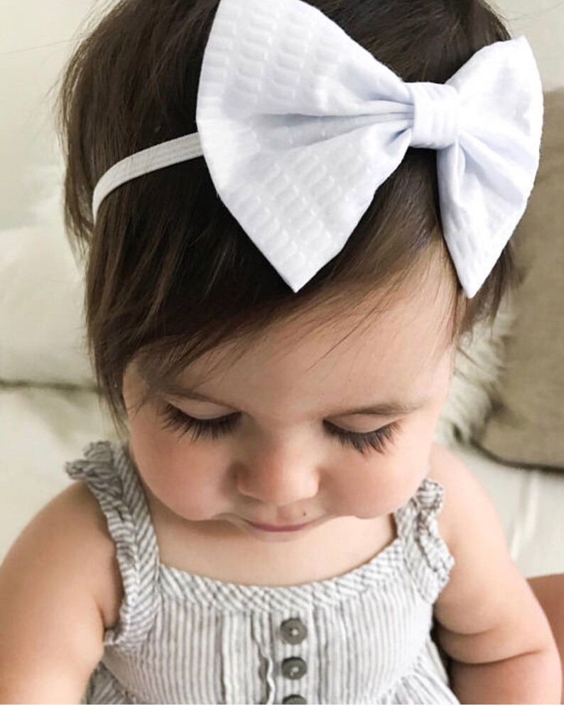 white ribbed and solid merlot Blushing Bows Set : {4 bows} baby bow set rifle paper /& co rosa in natural pale pink