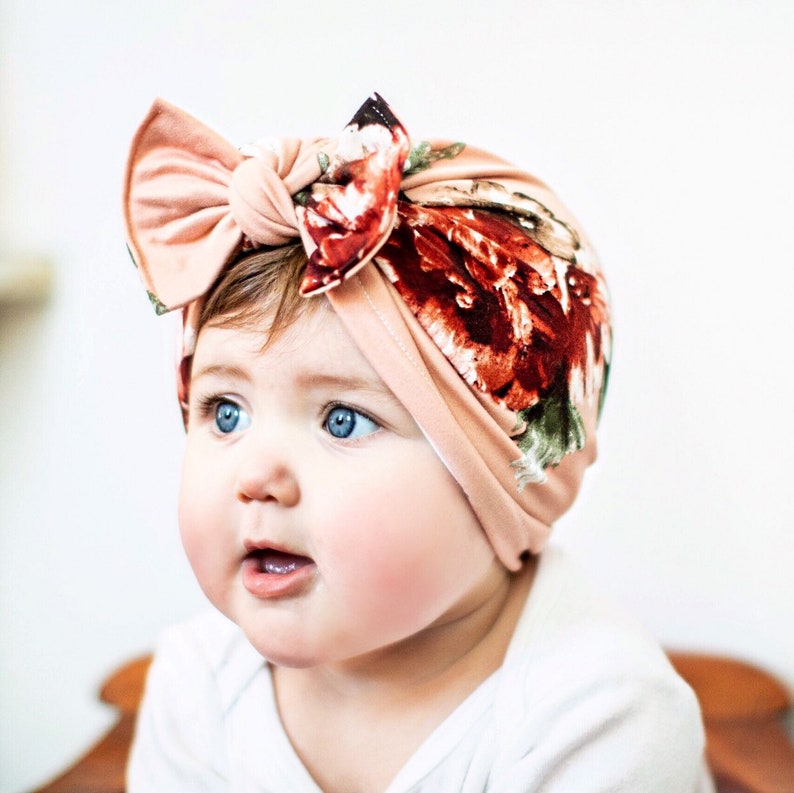 Infant Turban Mütze für Säuglinge Neugeborener Krankenhaushut Baby Girl Caps