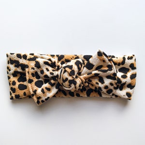 Cheetah Textured: Flat Bow Headband image 2