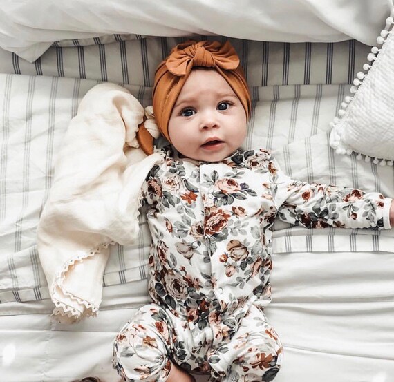 CANSHOW 4 baby turban St/ücke Baby M/ütze Neugeborene 100/% Super Weich Baumwolle Elastische Stretch Turban Kleinkind Stirnb/änder Baby M/ädchen Stirnband