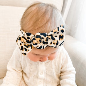 Cheetah Textured: Flat Bow Headband image 7
