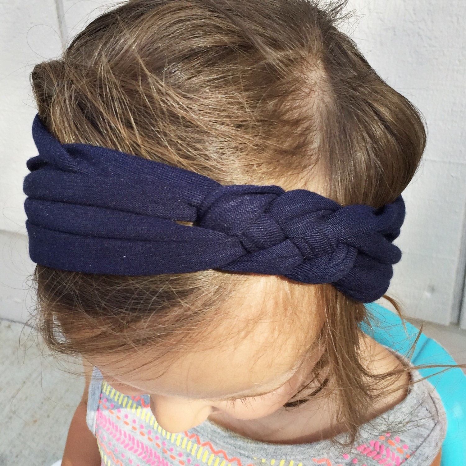 Dark Navy Blue sailors knot headband