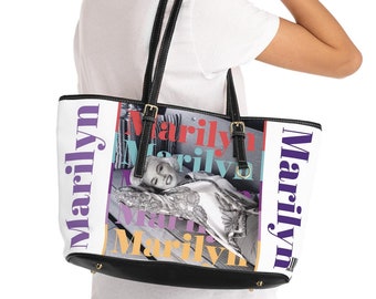 Marilyn Monroe Designer Tote Bag, Work Tote,Tote With Zipper, Zippered Tote Bag, Shoulder Bag, Satchel Bag, Weekend Bag, Designer Tote Bags